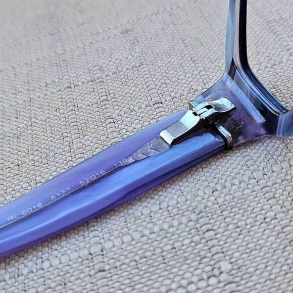 RL Ralph Lauren Women Glasses Frame Lilac/Black Eyeglasses RL6018 Made in Italy - Picture 10 of 12